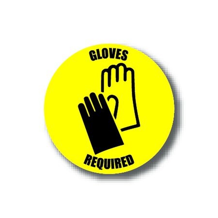 Ergomat 6in CIRCLE SIGNS Gloves Required DSV-SIGN 36 #3824 -UEN
